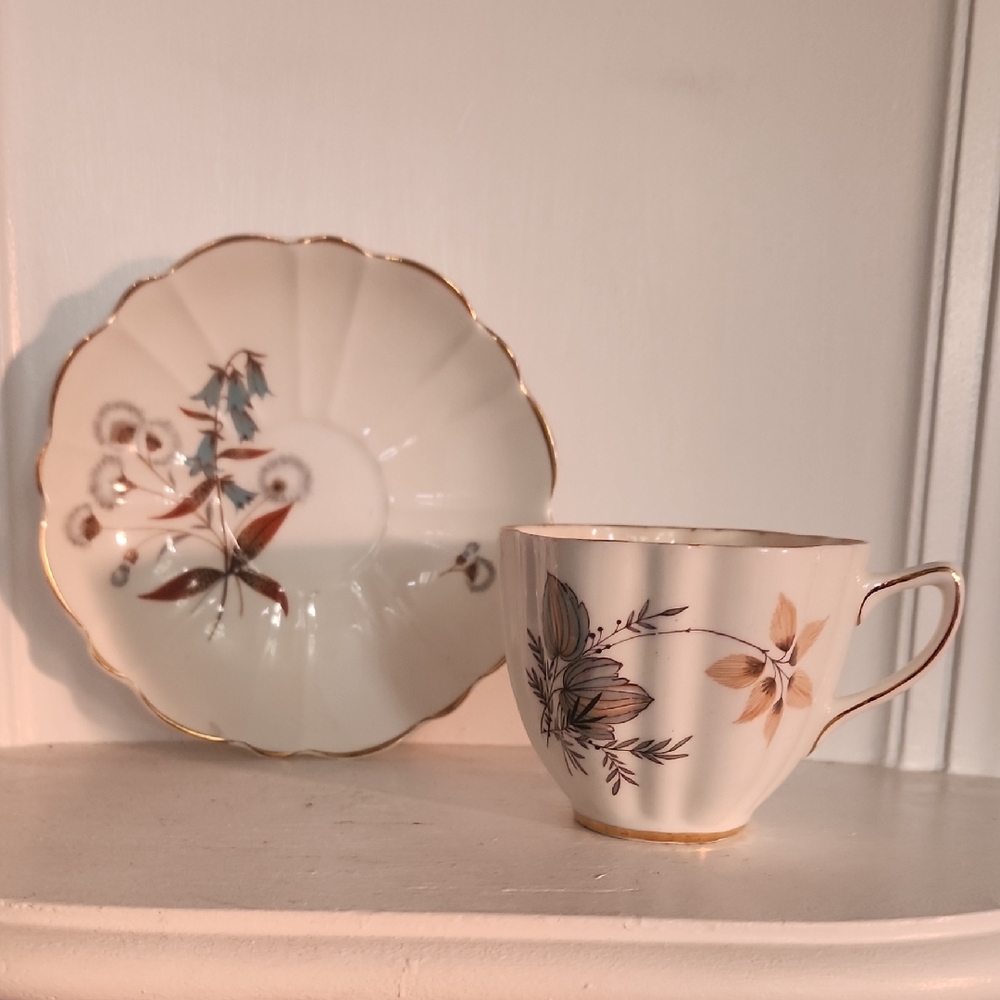Old Royal Bone China Teacup & Saucer